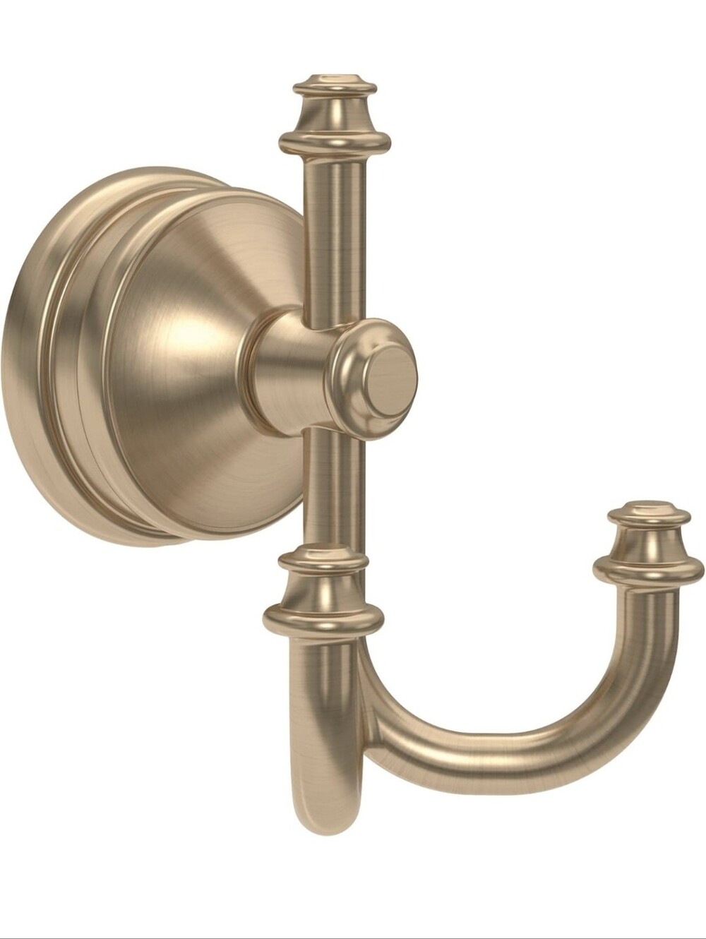 Delta Antique Brass Double Robe Hook - Home Bath New With Hardware
